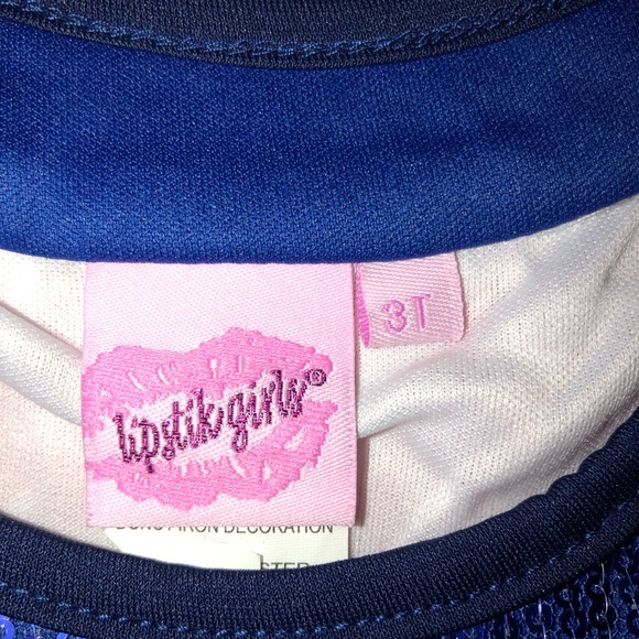 NEW LIPSTIK GIRLS PATRIOTIC RED / WHITE / BLUE DRE - Picture 4 of 7